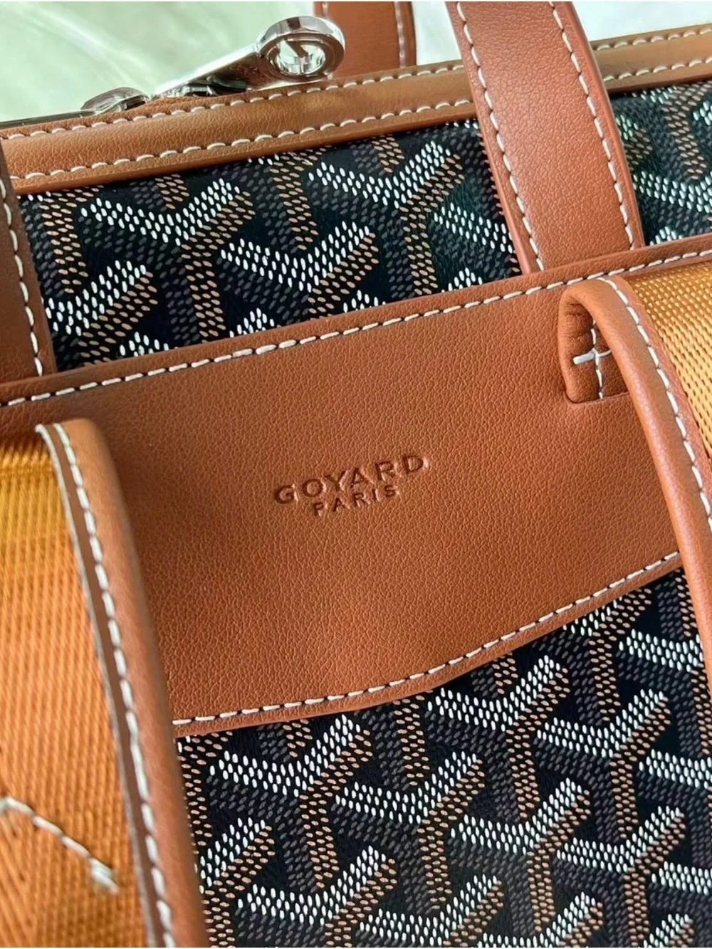Goyard Brown Printed Canvas & Leather Tote Backpack - Luxury Style